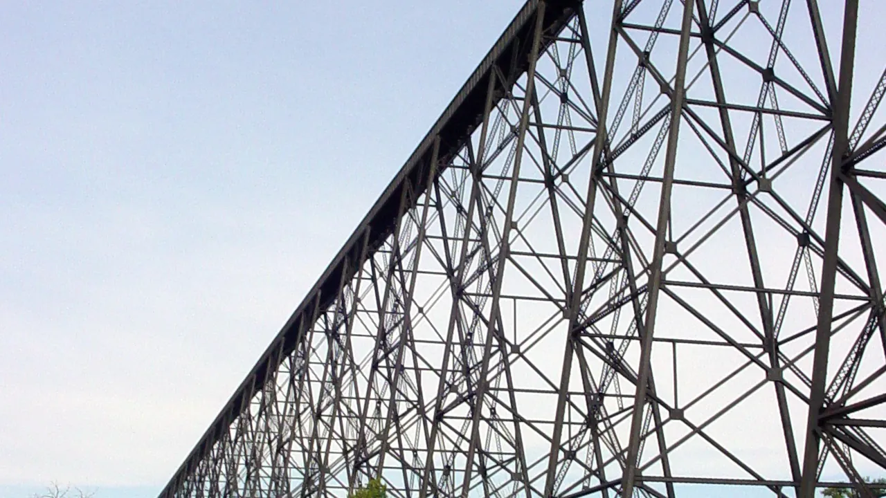 CP High Level Bridge over the Oldman River coulees in Lethbridge, Alberta